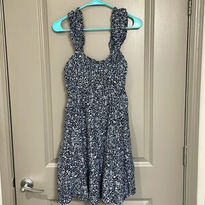 Abercrombie Puff Strap Babydoll Mini Dress
